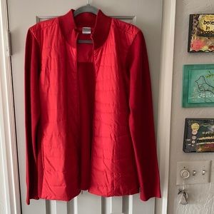 NIKE full zip light puff front jacket, XL red